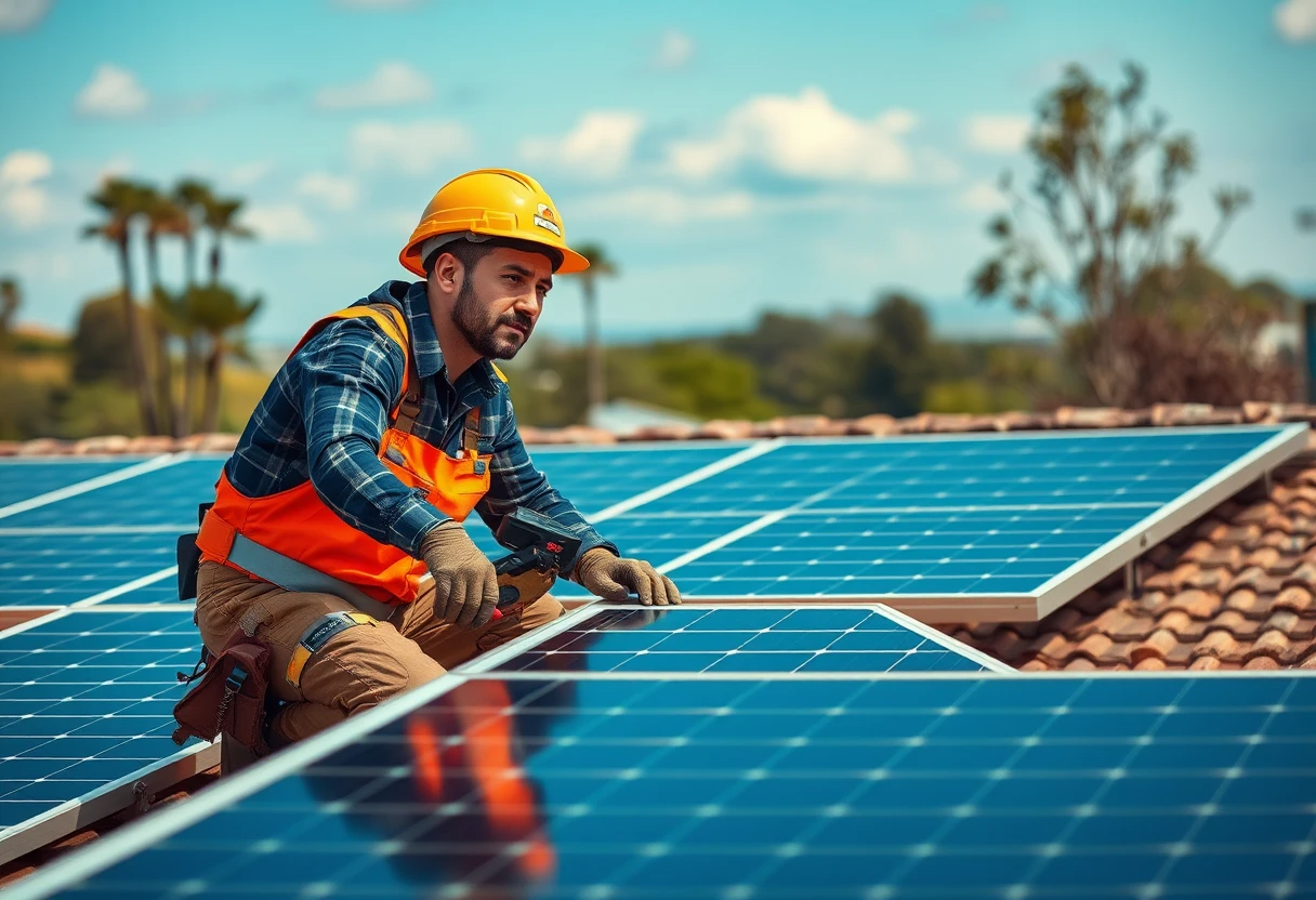 Instalación solar en empresa